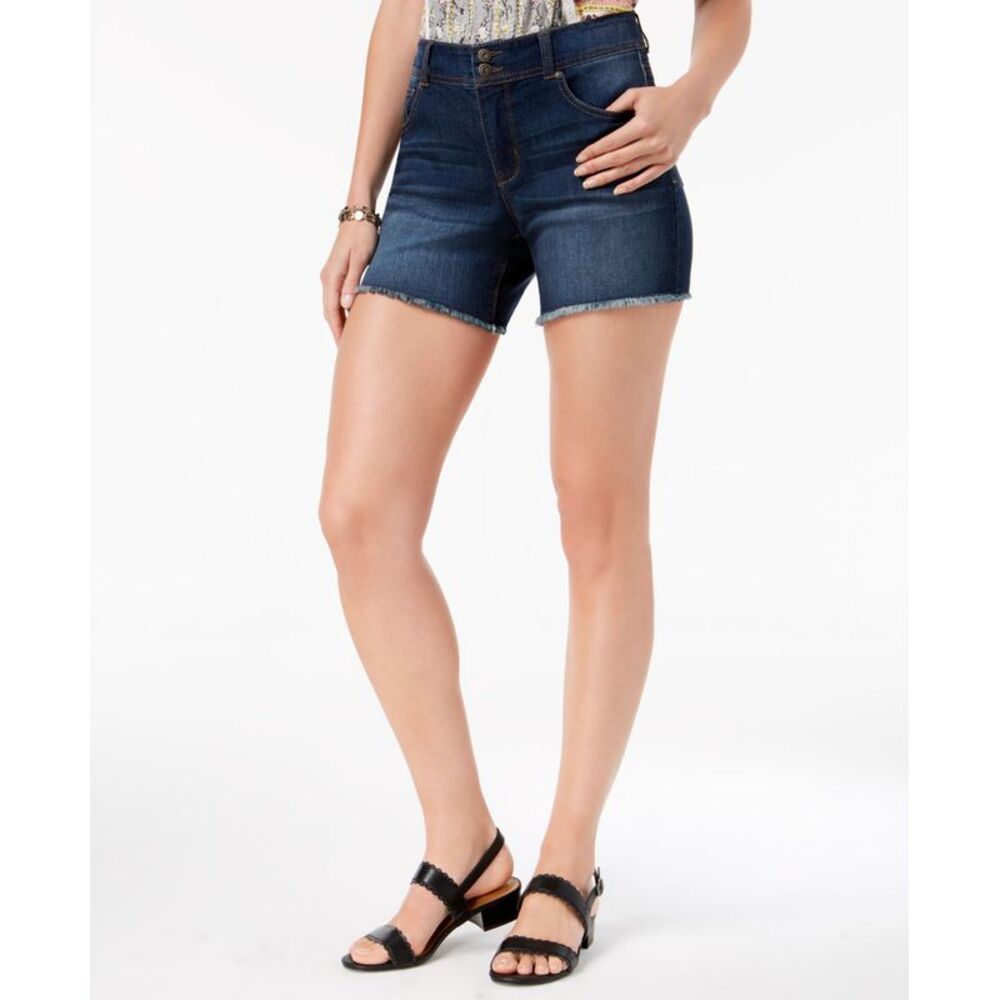 Style & Co Frayed Hem Denim Shorts